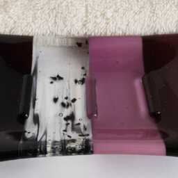 Fused Glass Soap Dish in Deep Plum By Bprdesigns - thumbnail 2