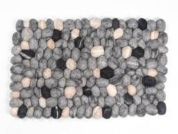 Wool Felt Pebble Rug Stone Handmade Ball Carpet For Room Decor Ideal For Bathroom & Bed