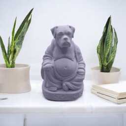 Boxer Buddha Statue, Dog Lover Gift, Home Ornament - thumbnail 2