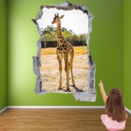 Baby Giraffe African Animal Wall Decal Sticker Mural Poster Print Art Home Kids Bedroom Decor Gl17 - thumbnail 1