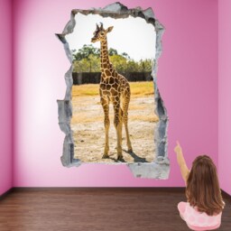 Baby Giraffe African Animal Wall Decal Sticker Mural Poster Print Art Home Kids Bedroom Decor Gl17 - thumbnail 2