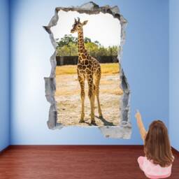 Baby Giraffe African Animal Wall Decal Sticker Mural Poster Print Art Home Kids Bedroom Decor Gl17 - thumbnail 3