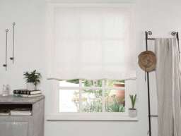 Linen Roman Blind - -Linen Shade Hardware Is Included Blind- Made To Measure Custom Blind