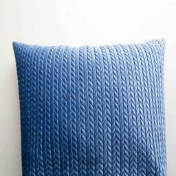 Giant Bean Bag Chair Pouf Cover, Velvet Pouffe, Chunky Knit Ottoman, Gaming Chair, Large Nursery Pouf, Terrace Lounge Pillow - thumbnail 2