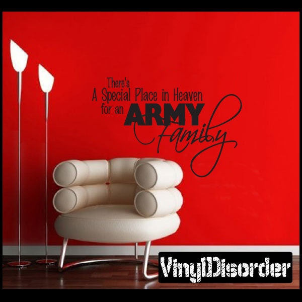 There's A Special Place in Heaven For An Army - Vinyl Wall Decal Quotes Sticker Pa037Theresap3Et - image 1
