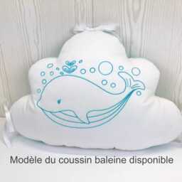 Embroidered Cloud Cushion, Sea Theme, Individually Or in Sets - thumbnail 3