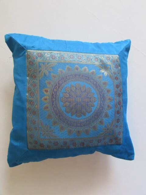Mandala Design Indian Cushion Cover Turquoise Colour 16 - image 1