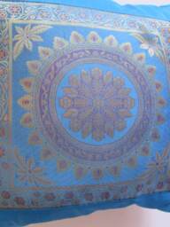 Mandala Design Indian Cushion Cover Turquoise Colour 16 - thumbnail 2