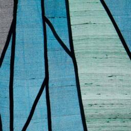 Pojagi Patchwork Curtain/Shade Traditional Sheer Silk, Korean Authentic Skills, Customizable Size/Color - thumbnail 3