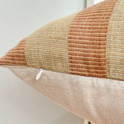 Brown Tribal Hemp Hand Woven Natural Dye Color Hmong Lumbar Pillow Cover - thumbnail 3