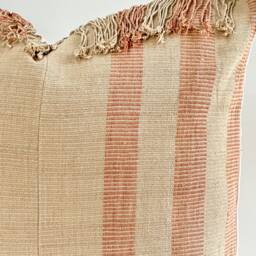 Brown Tribal Hemp Hand Woven Natural Dye Color Hmong Lumbar Pillow Cover - thumbnail 2