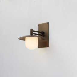 Brass Wall Sconce Light With Glass Shade, Industrial Style Brass Wall Sconce Light, Ul Listed, Lm2, No.0462 - thumbnail 2