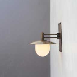 Brass Wall Sconce Light With Glass Shade, Industrial Style Brass Wall Sconce Light, Ul Listed, Lm2, No.0462 - thumbnail 3