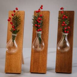 Beech Wood Test Tube Vase Jasmin Stand Decoration - thumbnail 2