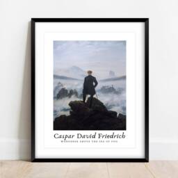 Caspar David Friedrich - Wanderer Above The Sea Of Fog Print - thumbnail 2