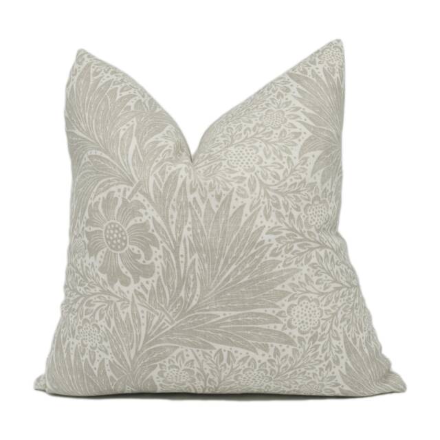 William Morris - Pure Marigold Lightish Grey Stunning Classic Monotone Cushion Cover Handmade Throw Pillow Designer Home D??cor - image 1