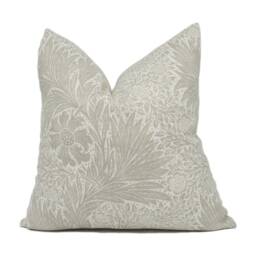 William Morris - Pure Marigold Lightish Grey Stunning Classic Monotone Cushion Cover Handmade Throw Pillow Designer Home D??cor - thumbnail 1