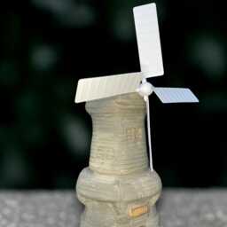 Massive Garden Windmill Statue Concrete Sculpture Outdoor Farmhouse Decoration Cement Ornament Garden Feature Decor Gift - thumbnail 1