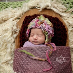Sage Green Chunky Newborn Baby Blanket Photo Prop - thumbnail 2