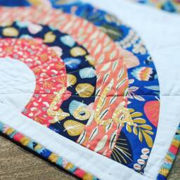 Custom Made Boho Rainbow Baby Quilt Blanket, You Choose The Fabrics. Can Be Personalised. Bespoke Gift - thumbnail 4