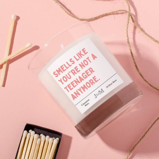 20Th Birthday Gift. Candle For 20Th. Smells Like Not A Teenager Anymore. Gift Set - image 1
