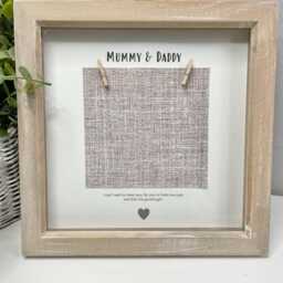 Baby Scan Personalised Photo Frame Gift - Pregnancy Announcement Mummy/Daddy To Be Grandparents Nana/Grandad Your Own Wording - thumbnail 3