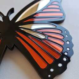 Butterfly Mirror Wall Art Monarch Decor Hanging Gift Unique Home Spiritual Nature Shelf Accessory - thumbnail 3