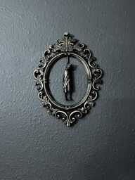 Gothic Framed Hanging Man Wall Decor - thumbnail 1
