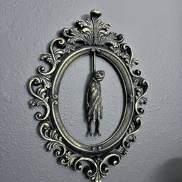 Gothic Framed Hanging Man Wall Decor - thumbnail 2