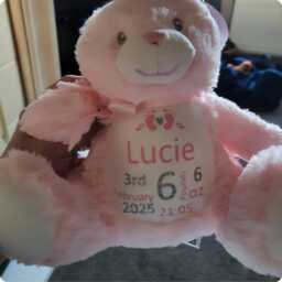 Personalised Birth Teddy Memory Bear - thumbnail 3