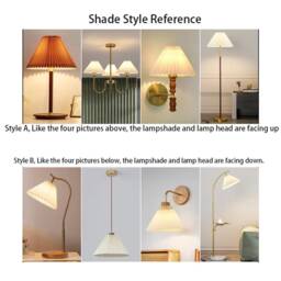 Lampshades For Table Lamp, Floor Lampshade, Ceiling Lamp Shades With Silk Fabric - thumbnail 4
