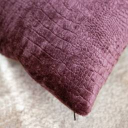 Purple Pillow Cover, Throw Covers, Decorative Cushion Pillowcase, Accent Pillow, Animal Print, Velvet - thumbnail 3