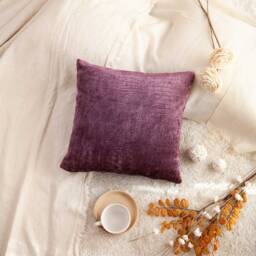 Purple Pillow Cover, Throw Covers, Decorative Cushion Pillowcase, Accent Pillow, Animal Print, Velvet - thumbnail 2
