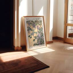 William Morris Wisteria Plant Print, Exhibition Vintage Poster, Classic Traditional Garden Plants Nature Print - thumbnail 2
