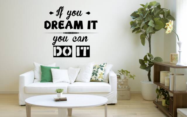 If You Dream It Can Do Wall Decal Motivation Quote Decor Sticker Art Vinyl Good Hose/Home Decoration Gift Idea - image 1