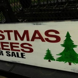 Christmas Trees For Sale Wood Sign Distressed Holiday Decor Wall Hanging Rustic Primitive Farmhouse Fixer Upper - thumbnail 3