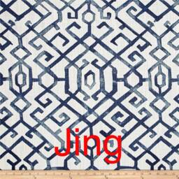 Indigo Geometric Cushion Cover Vintage Navy Blue Cotton Pillow - thumbnail 3