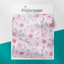 Pink Peppa & Unicorns Roller Blind, Pig Children's Made To Measure, Blackout Blind - thumbnail 2