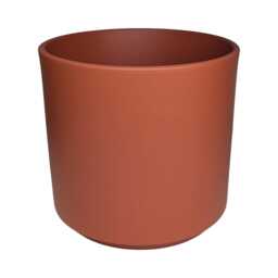 Cayenne Orange Ceramic Planter - Indoor Plant Pots 4 Sizes - thumbnail 3