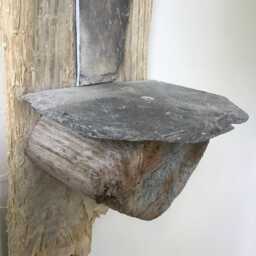 Driftwood & Slate Candle Sconce 2 Coastal Inspired Home Decor - thumbnail 4