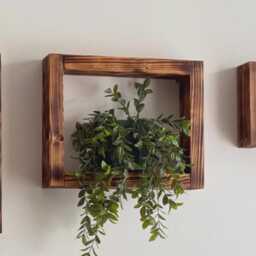 Floating Shelves Decor Rustic Wall Shelf Handmade Shelving Unit Reclaimed Wood Pallet Minimalist Home & Gift - thumbnail 3