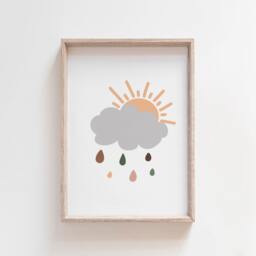 Set Of 3 Boys Nursery Prints, Wall Art, You Are My Sunshine Bedroom Girls Prints - thumbnail 4