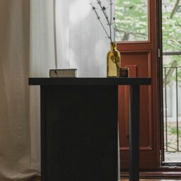 Ototo.18 Minimalist Plywood Coffee Table in Japandi Style, Cocktail Table, Auxiliary Plant Stand, Bedside - thumbnail 3