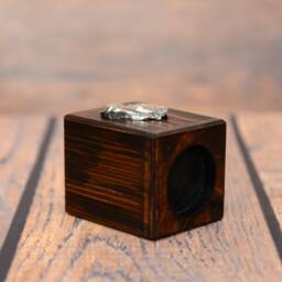 Argentine Dogo - Wooden Candlestick With Dog, Souvenir, Decoration, Limited Edition, Collection - thumbnail 3