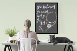 Medical School Gift Poster, Med Graduation, Field Gift, Modern Med School Gift, Nurse, Doctor, Woman, Female, Wall Decor - thumbnail 1