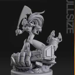 Zero Megaman 3D Printed Figure 110 Scale - thumbnail 3