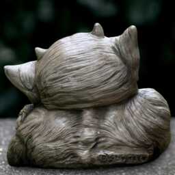 Outdoor Monster Sculpture Concrete Gargoyle Figurine Stone Guardian Ornament Front Door Decor Monster Lover Gift Handmade - thumbnail 4