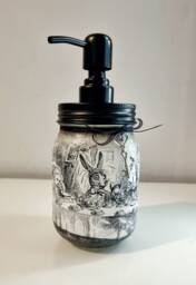 Alice in Wonderland Soap Dispenser Mad Hatter Tea Party Decor - thumbnail 1