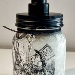 Alice in Wonderland Soap Dispenser Mad Hatter Tea Party Decor - thumbnail 2