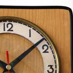 Retro Style Wall Clock - New 19cm Handmade Wooden Formica Mid Century Vintage French Gift Off The Clocks - thumbnail 3